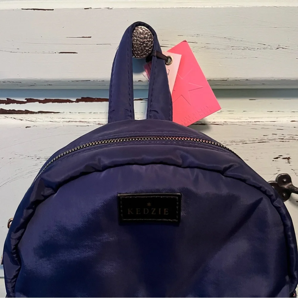 Kedzie Navy Blue Mini Mainstreet Backpack. NWT